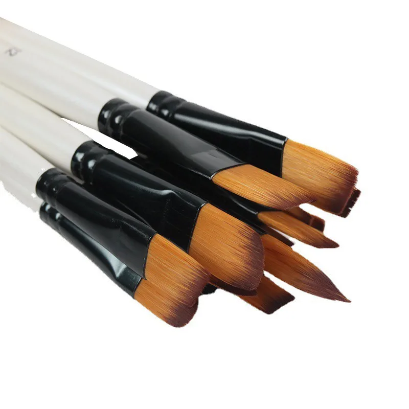 Professional paint brush manufacturers 6pcs paint brush set watercolor oil painting brush art supplies