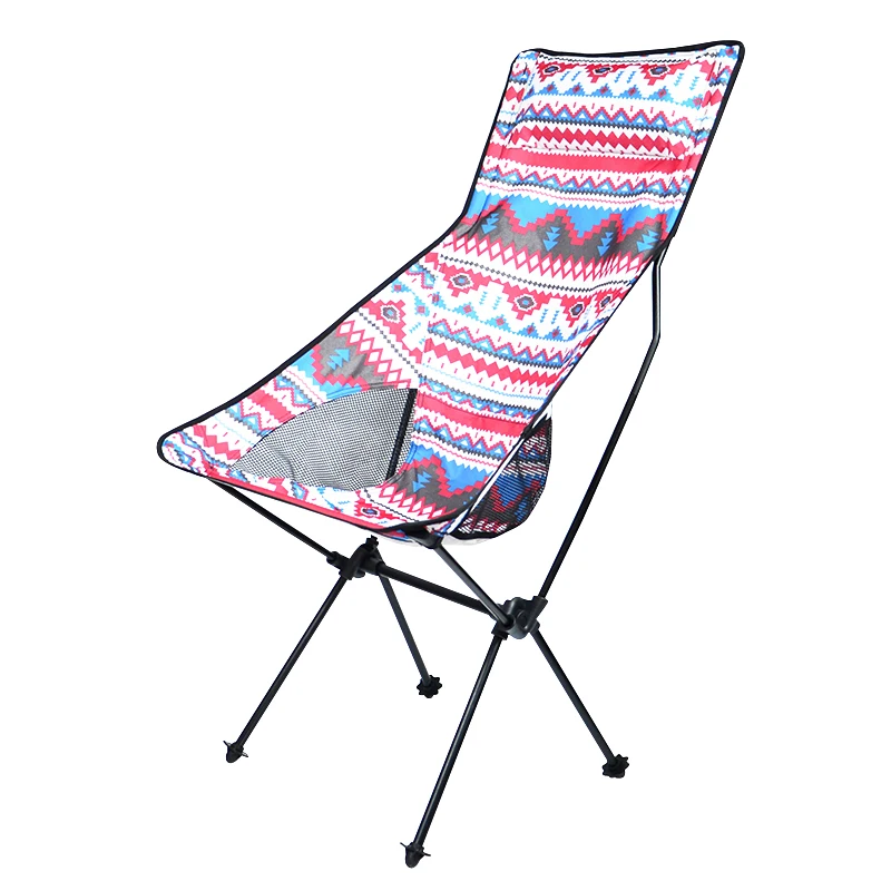 Customized Camp Foldable 7075 Aluminium Alloy Moon Chair With High Back
