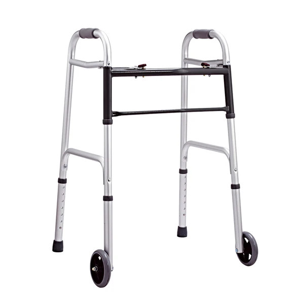 Foldable adult elderly Rollator walker for hospital FOLDING WALKER rehabilitation equipment adjustable height aluminum walker
