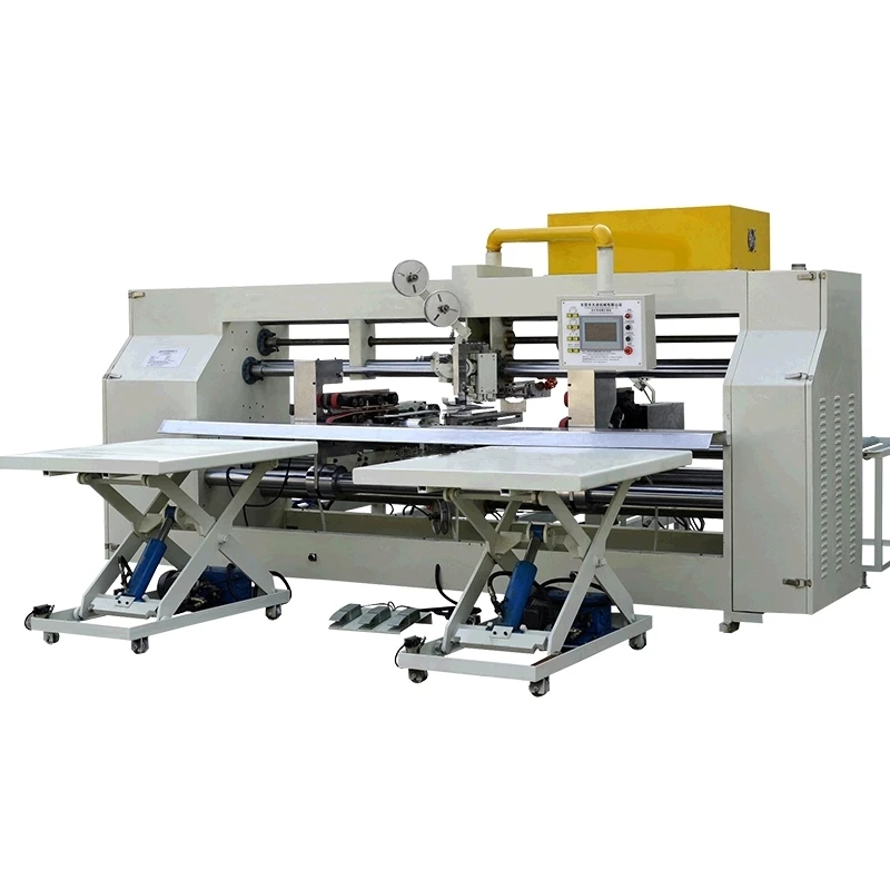 Easy to operate Semi-automatic Double Jointed Stitching Machine Carton Box Cardboard Stitcher Machine Nail Packing Machine