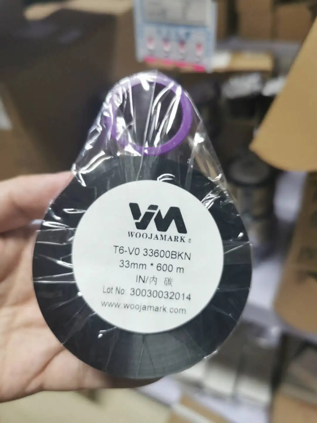 Лента из вощеной смолы в рулонах совместимая с Tto лента для V100 V120i V230i V320i принтера домино