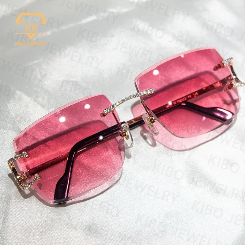 Rapper Jewelry Hot Selling Bling Sunglasses Color Glasses Luxury Men Diamond Sunglasses