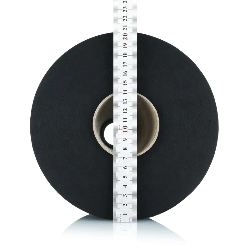 100%Polyester Black White Textile Yarn for Knitting Garment Fabric Anti-pilling 45S 50S Waxed Ring Spun Yarn Hosiery Thread