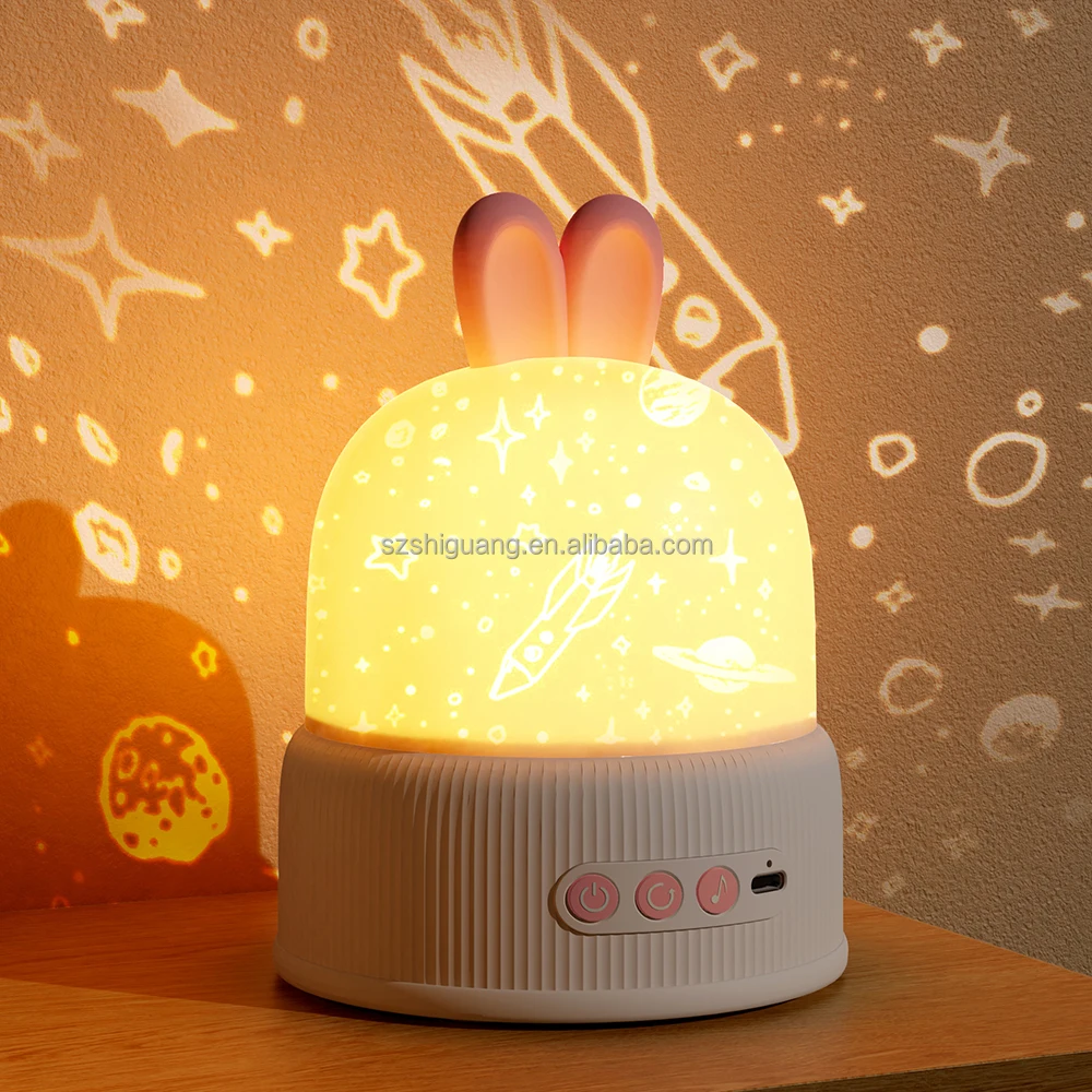 Cute Star Lamp Projector Light Colorful LED Night Lights For Kids USB Charging Rotatable Project Lamp
