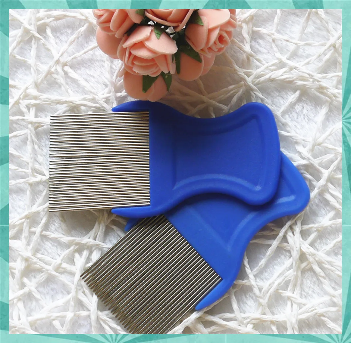 Волосы для вычесывания вшей кисти Терминатор тонкой яйцо пыли Nit и не оставляют следов из нержавеющей стали гребень блохи