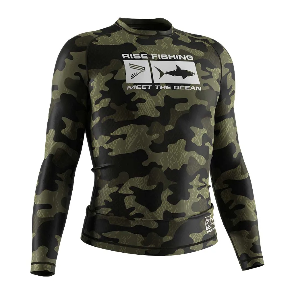 Custom Sun Protection Fast Dry Fish Apparel Polyester Blank Upf 50 Shirt Rash Guard Fishing Clothes