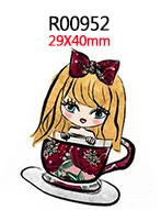 50pcs cartoon character printed Planar resin flatback resin craft supplies