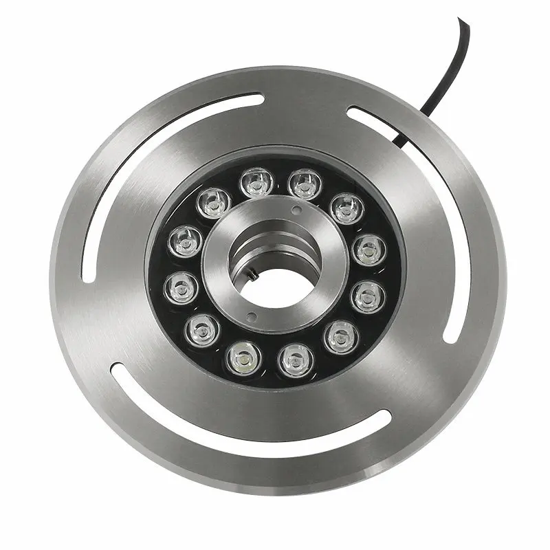 Outdoor IP68 Waterproof Stainless Steel RGB 24v water jet LED Underwater pump Fountain Nozzle Light for small Fountain