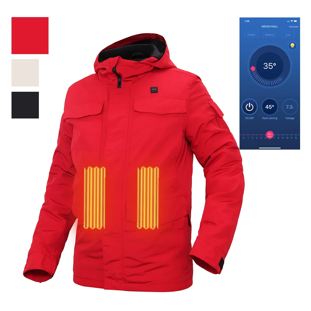 Midian Techwear Smart Clothes Jackets With Heating Mens Clothing Casual Jackets Men Jeans Jacket Winter