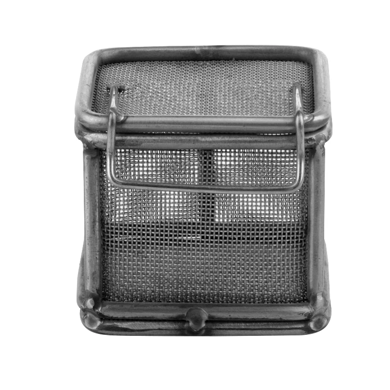 High temperature setrilization 304 stainless steel wire mesh sterilization baskets with lid size can be customized