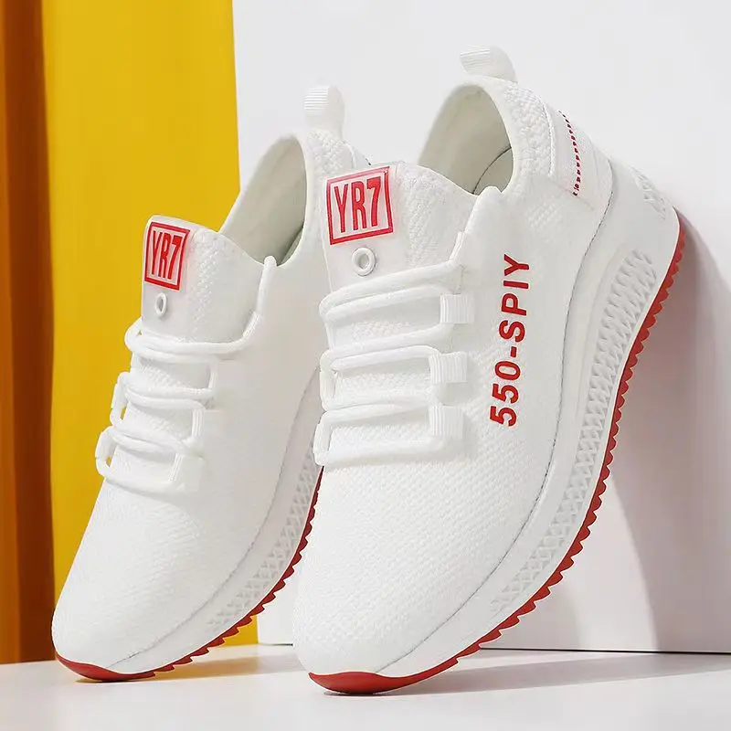 New Arrival Ladies Cheap Flat Casual Girls Fashion White Running Sneakers
