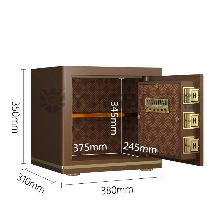 mini home safes fingerprint and electronic lock safe box for money