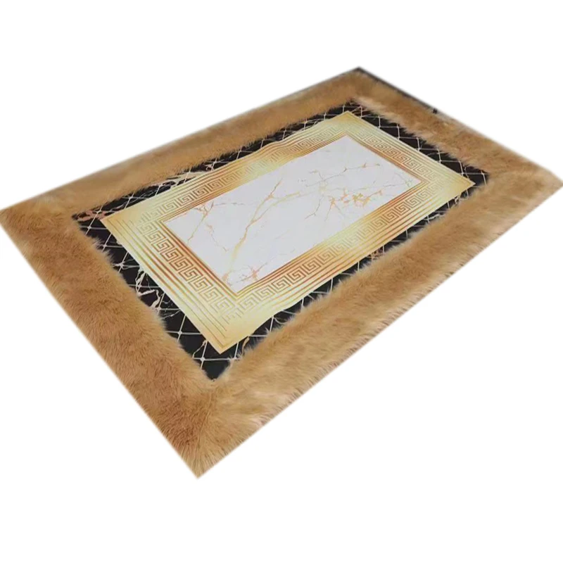 furry long pile sheepskin mat animal shaped rugs area carpet