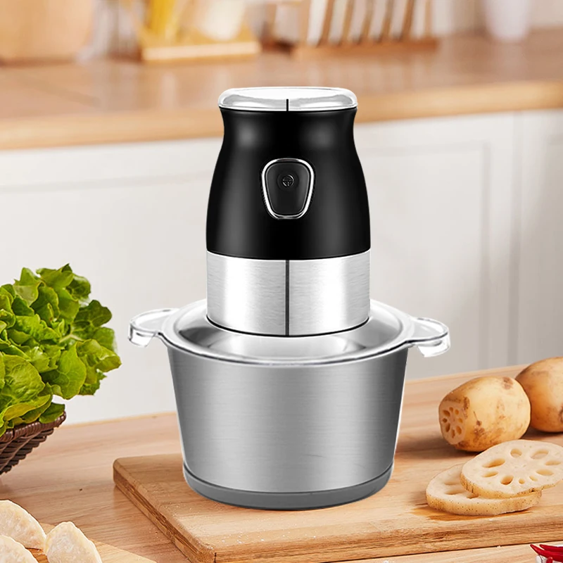 3 in 1 Multifunction Food Processor Mixer/Juicer/Grinding/Mincer, Electric Meat Grinder Blenders