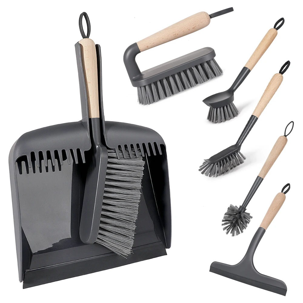 Masthome Wood & Plastic Series Shower Windows Floor Wiper Squeegee Mini Water Squeegee