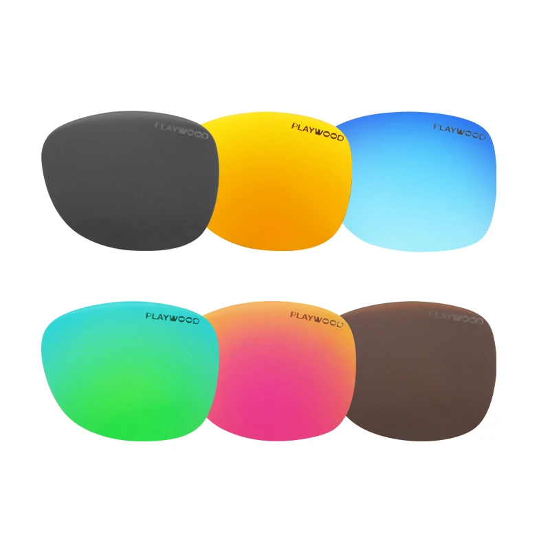 PLAYWOOD уличные 1,0 TAC поляризованные линзы для солнцезащитных очков с различным зеркальным покрытием