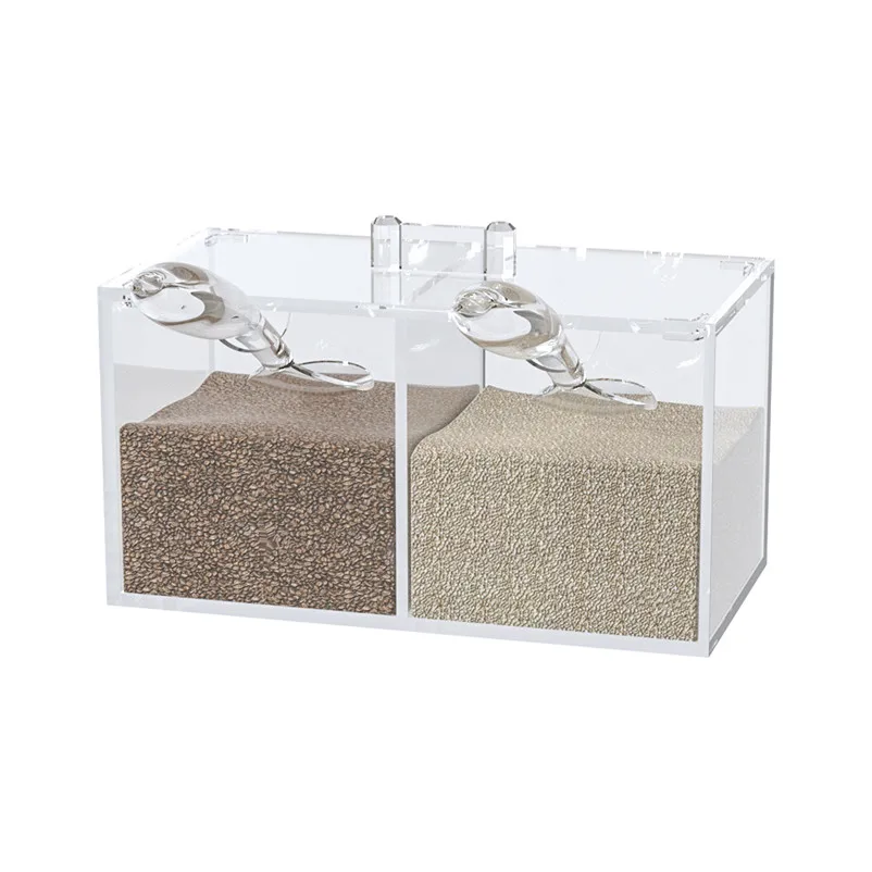 
Plastic condiment bottles Organizer storages kitchen seasoning box set with spoon 