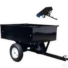 Tipping trailer for lawn mower  300kg load
