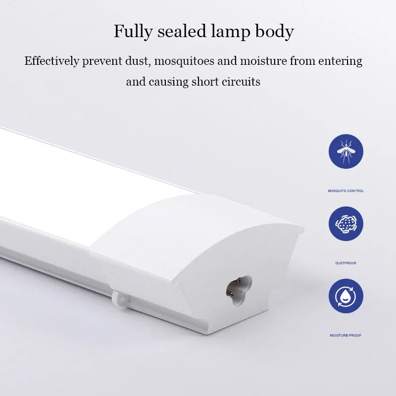 Can be spliced three-proof purification lamp led thin supermarket shopping mall office T8 fluorescent lamp