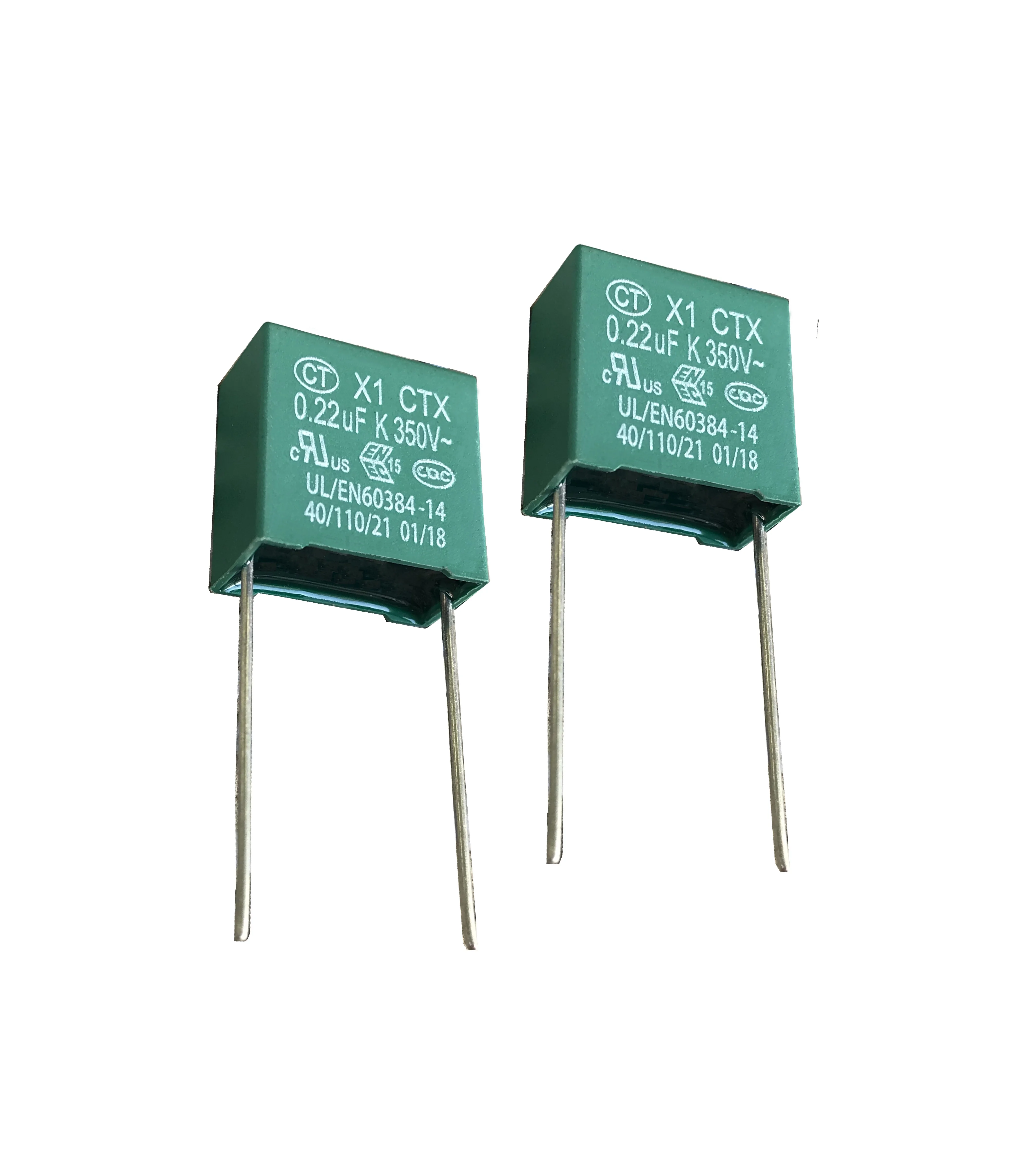 Made In Taiwan Through Hole Package Film Capacitor MPX MKP 0.22uF 350VAC 224K Electrical Capacitor