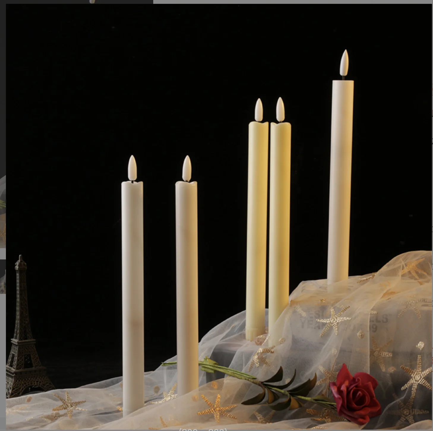 SWS186 homeart flicker flickering led flameless & led candles with moving flame remote control