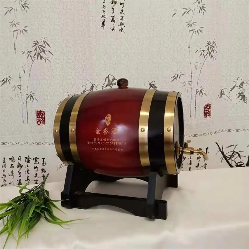 Custom High Quality Oak Barrel Bar Whiskey Rum Standard Beer Keg Decoration Barrel Paint Wooden Wine Cask
