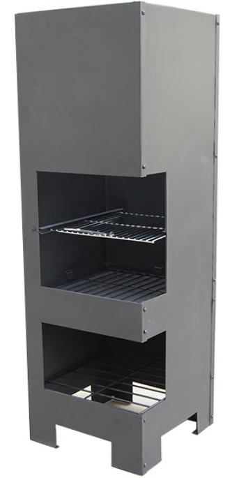 Modern China Outdoor Chiminea Black Steel Wood Rusty Suit Pcs Garden Color Cooking Package Feature made in China