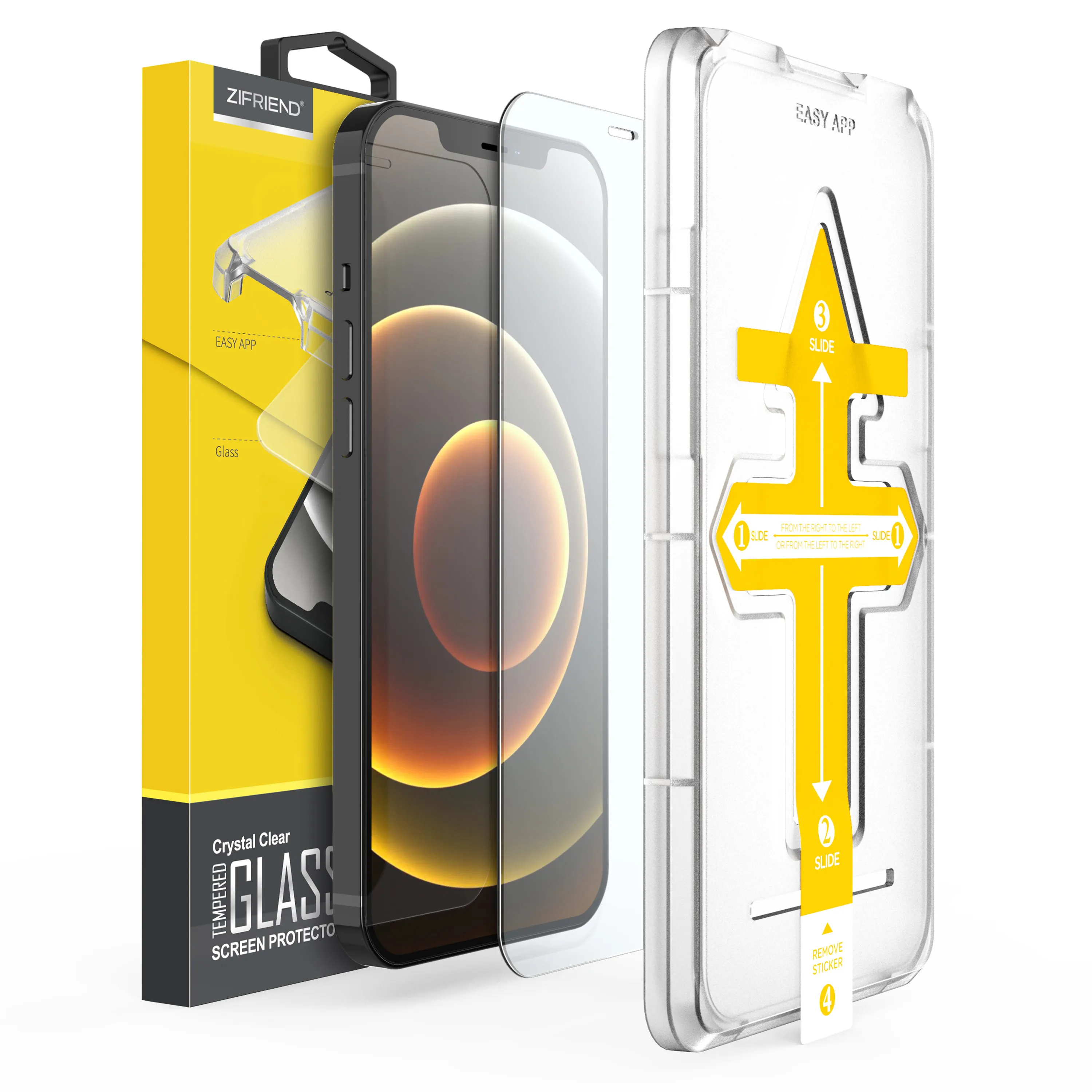 For Iphone 13 Screen Protector with Applicator Privacy Tempered Glass with Applicator for Iphone 11 Anti-fingerprint with Borde