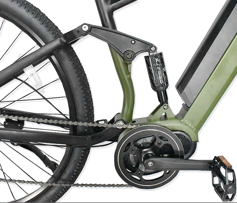 SONGLANG Mid Drive 27.5 Fat Tire Mountain E Bike Full Suspension Ebike Electric Mountain Bike 250W 350W 500W 750W 1000W