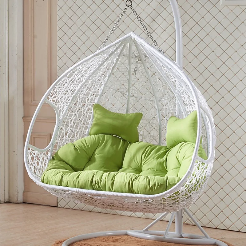 Home Garden Furniture Outdoor Luxury  Easy Cleaning rattan Patio Swing Egg Hanging Wicker Swing Chair