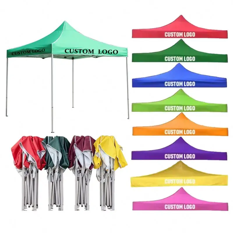 Family Double Layer Hiking Camp Tent Big Tent Outdoor Event Foldable Car Tent