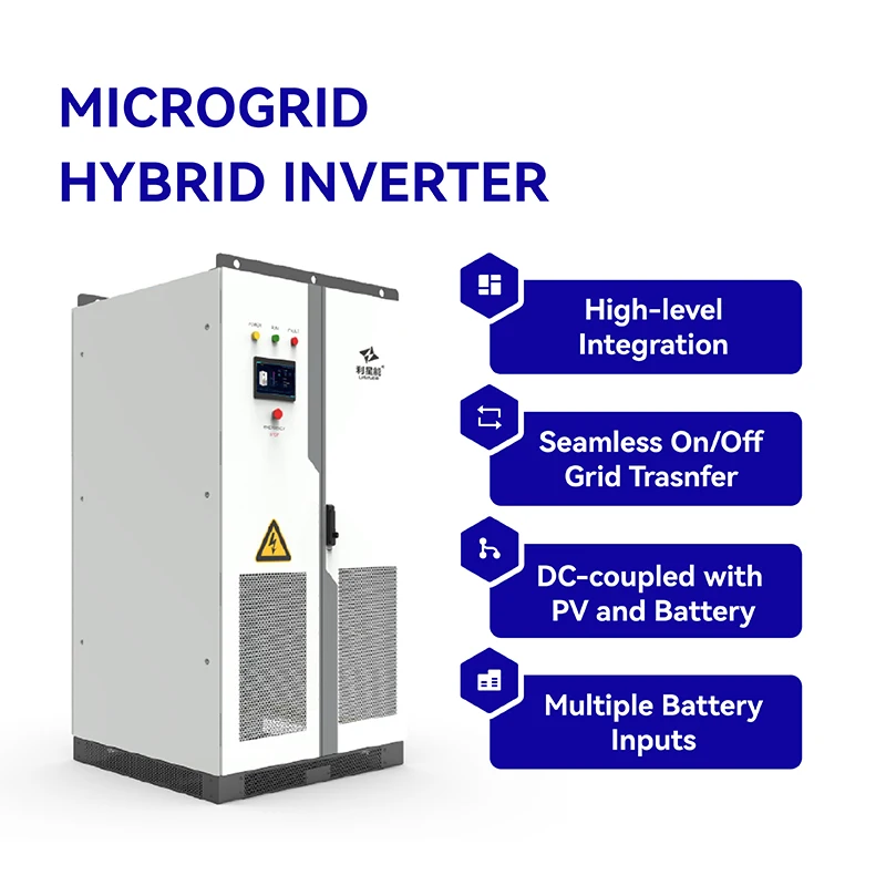 Гибридная инверторная солнечная система 125 кВт/250 кВт с аккумулятором Lifepo4 воздушное жидкостное охлаждение автономное промышленное коммерческое хранение энергии