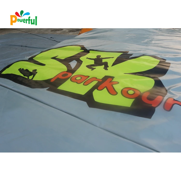 Outdoor gymnastics trampoline park landing airbag inflatable air jumping pillow