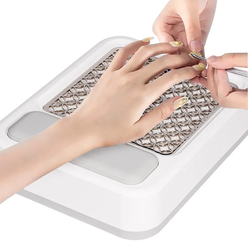 Nail manicure vacuum cleaner low noise sponge hand pad high suction high power fan removable pull-out filter 80W