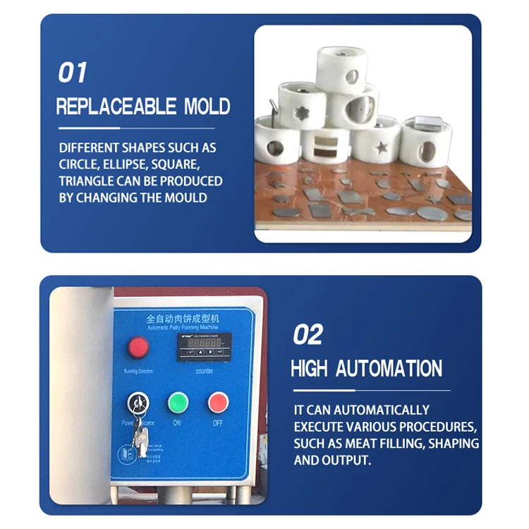 Automatic Burger Patty Machine Hamburger Patty Forming Machine Burger Making Machine Price