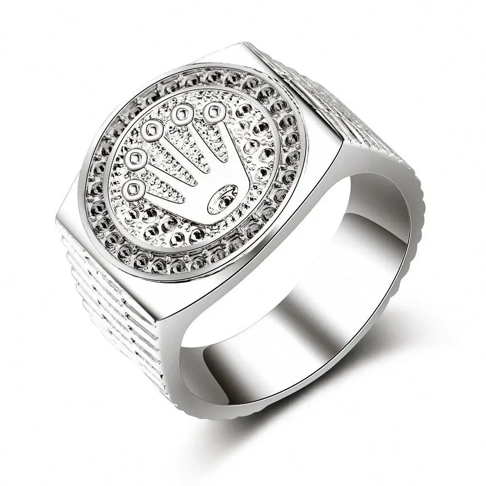 Tryme Cheap Plant Sterling Silver Rings For Man Wolatest Design Islamic Muslim Men Party Favors Finger Ring