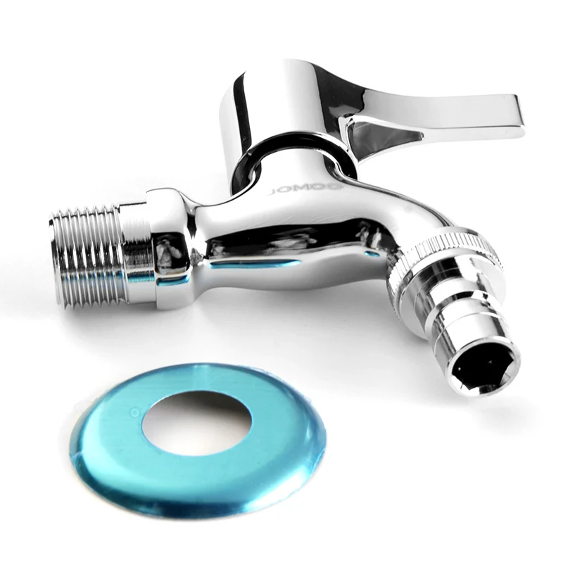 JOMOO Washing Machine Faucet Taps Wall Mounted Quick-open Chrome Single Handle Bathroom Taps