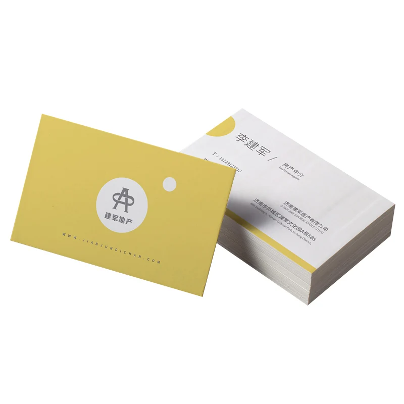 300gsm Art Paper Custom Printing 90*54mm Business Card