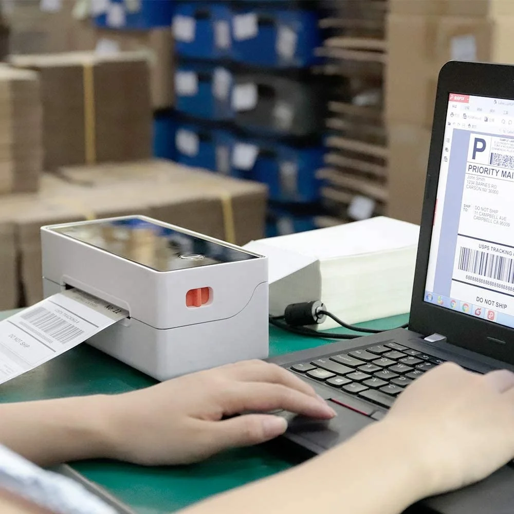 Cash Register 4x6 POS Electronic Label Price Termic Paper Jumbo Roll Shipping Transfer Printer Direct Thermal Label