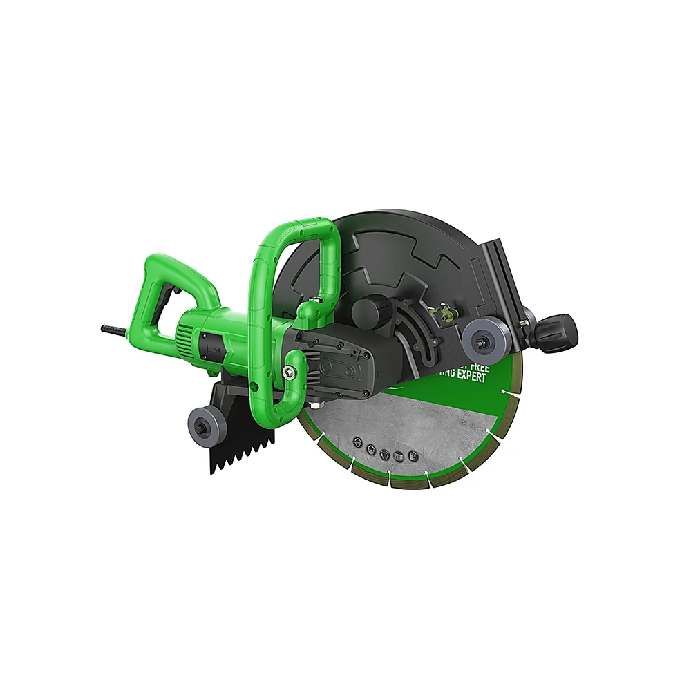 POWERTEC Power Tools Road Cutting Machine Road Cutter 3500r/min Wireless Machine for Concrete Sawing