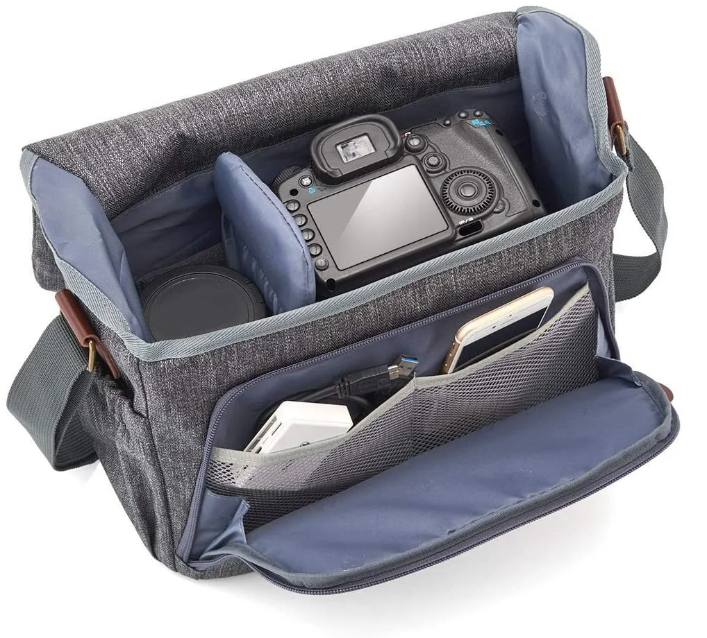 Fashion Camera Bag Manufacture DSLR Shoulder Messenger Camera Bag