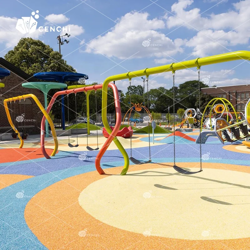 Cenchi Amusement Outdoor Swing Activity Play Public Park Design Community Sets