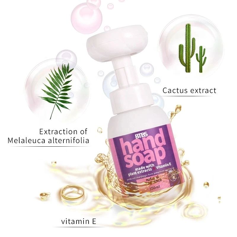 
OEM/ODM Flower Shape 350ml Kids Use Liquid Foaming Wash Hand Soap 