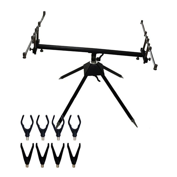 Fishing Rod Holder Adjustable Aluminium Alloy Carp Fishing Rod Pod Stand