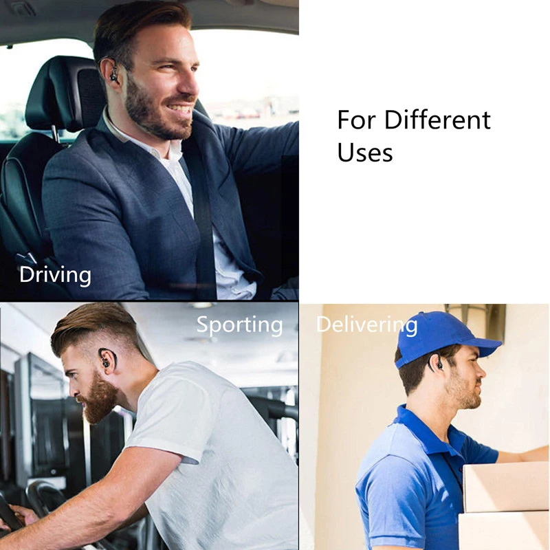 S109 Mini Single Earphones Sports Stereo Earphone Long Standby Business Headphone Ear Hook Wireless Headset