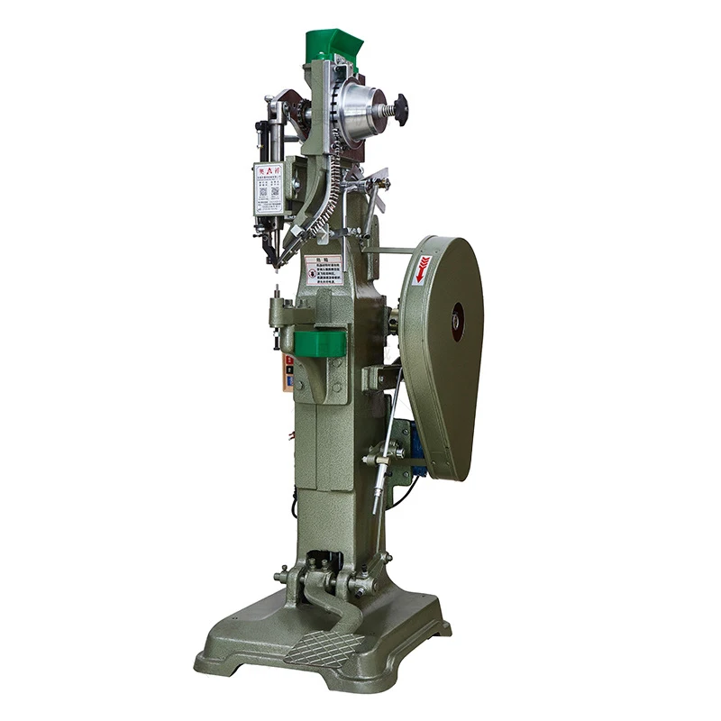 Automatic vertical riveting machine pedal semi hollow riveting machine of helmet baby Stroller beach chair