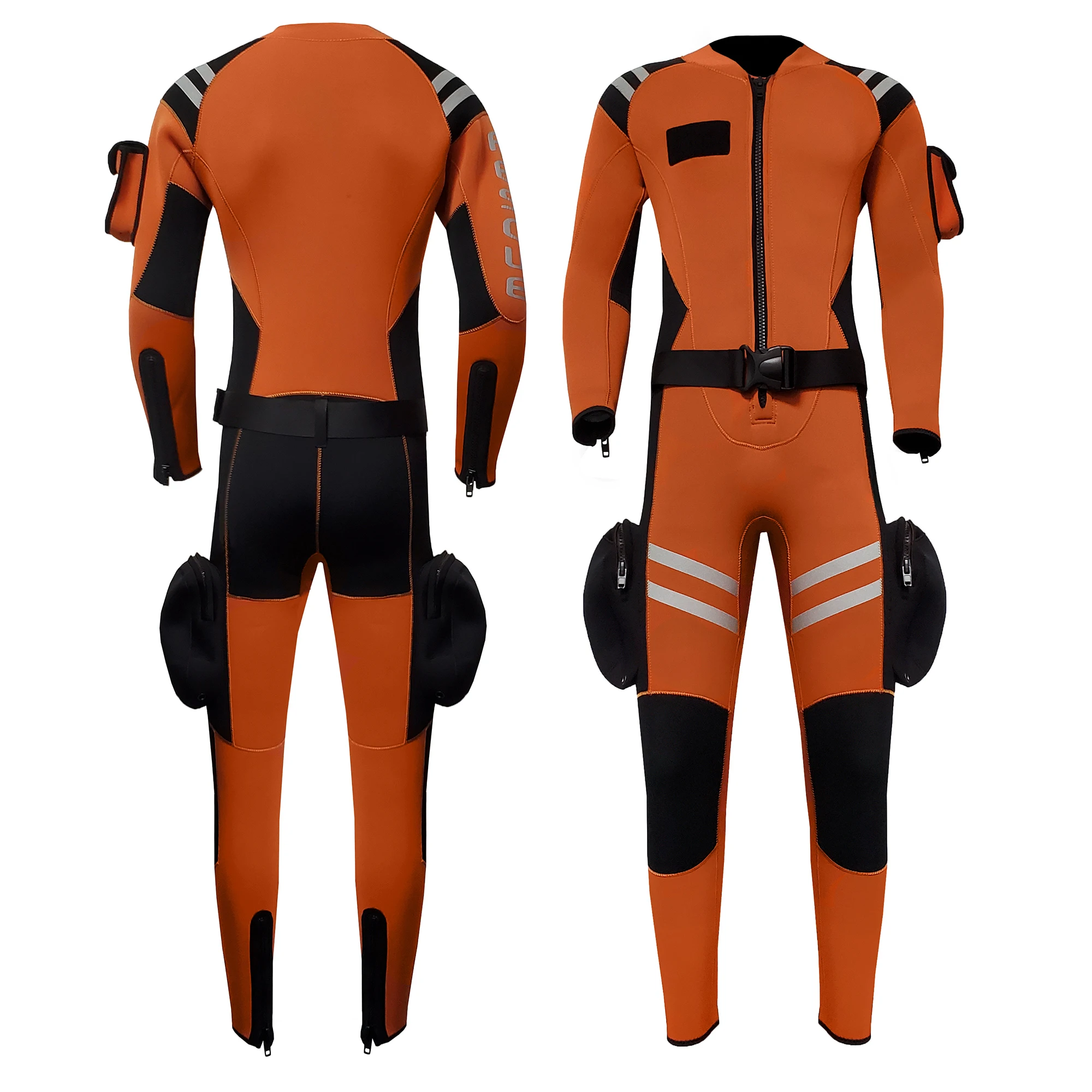 Custom Diving Rescue Wetsuit Front Zipper 3mm 5mm Neoprene Rescue Wetsuit for Men
