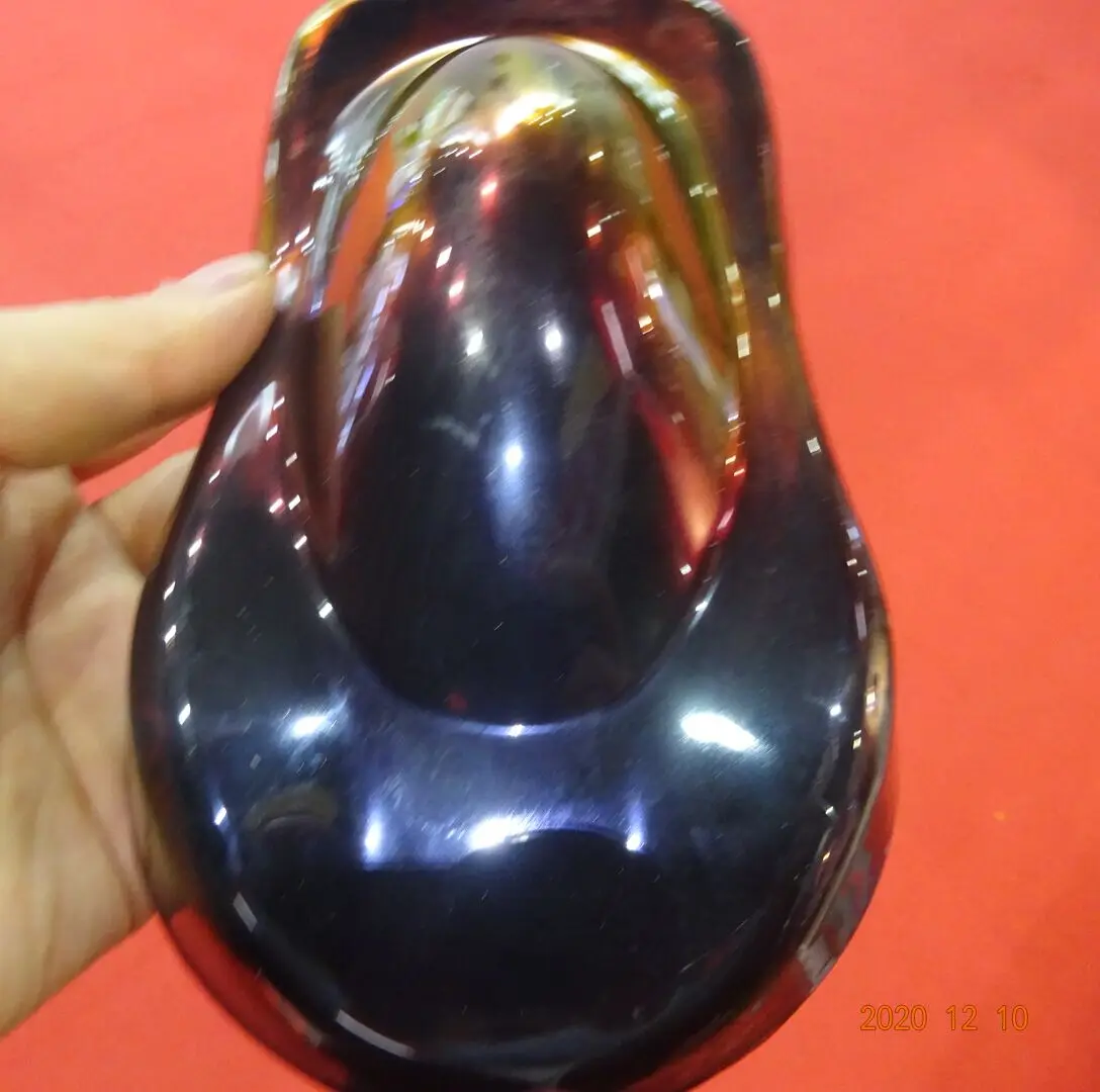
shenzhen dahua super chrome black red colorshift chameleon effect pigment for nail polish and car paint 
