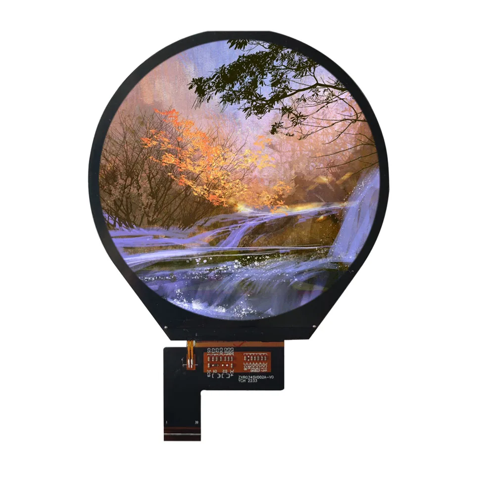 Hot selling product 3.4inch panel round 800 x 800 resolution tft lcd display
