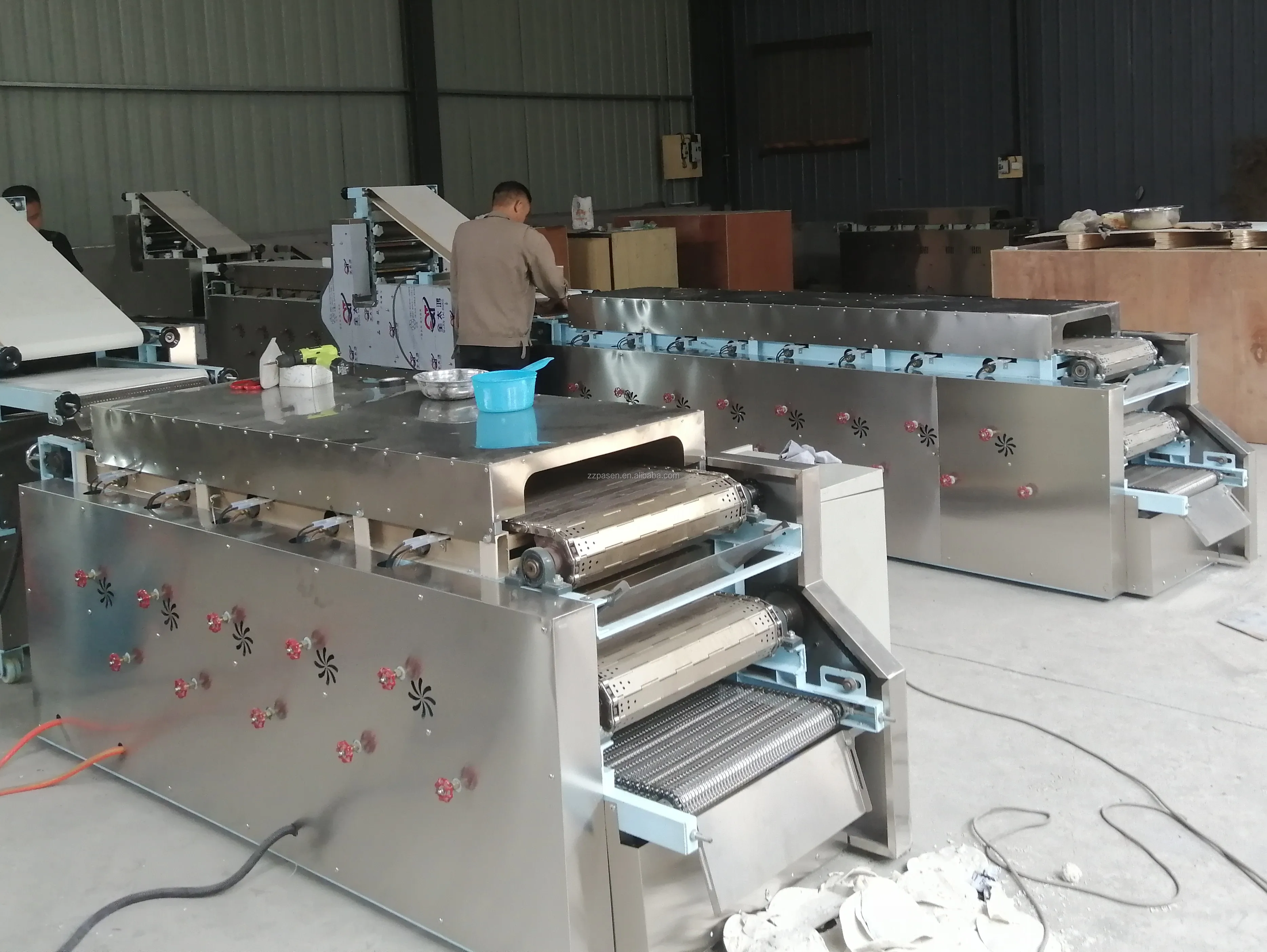 Wheat bread making machine flat bread baking oven Arabic bread making machine price